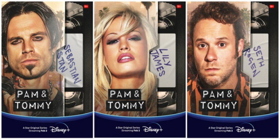 Disney+ onthult de trailer &amp; nieuwe posters voor de originele serie &quot;Pam &amp; Tommy&quot;